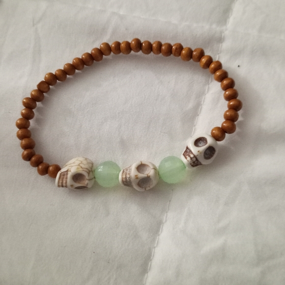 New aromatherapy diffuser beaded statement bracelet hand crafted - Picture 2 of 5